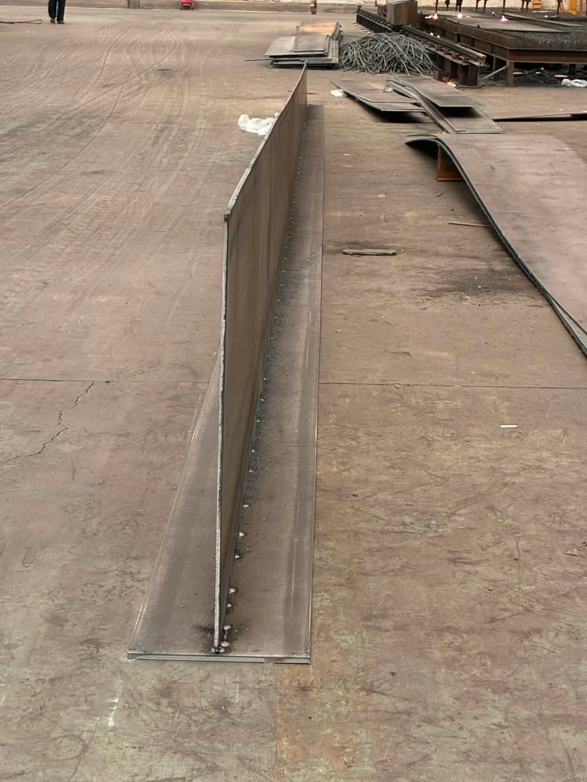 Fabricated steel section