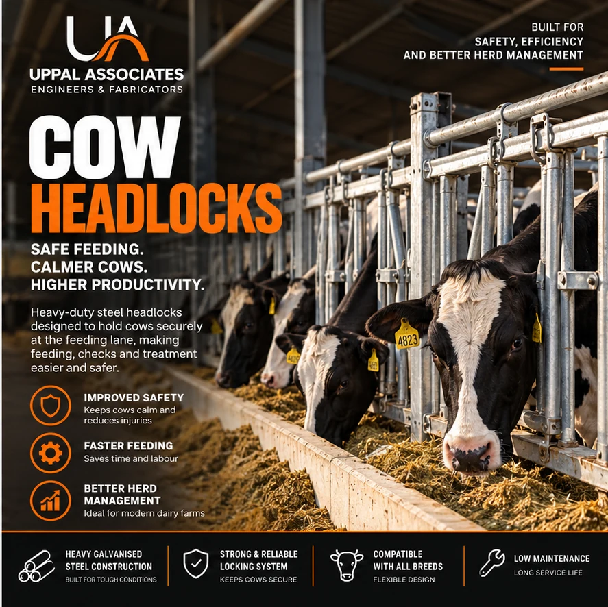 Uppal Associates heavy-duty steel cow headlocks